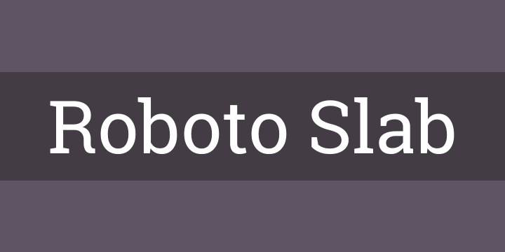 Roboto Slab Font Free by Christian Robertson » Font