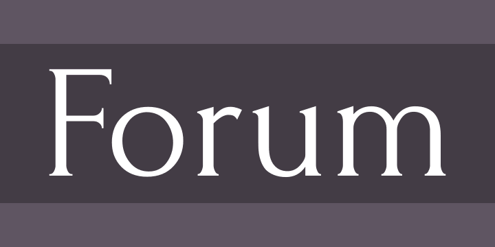 forum font license