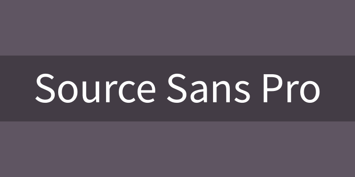 Font Squirrel | Source Sans Pro Font Free by Adobe