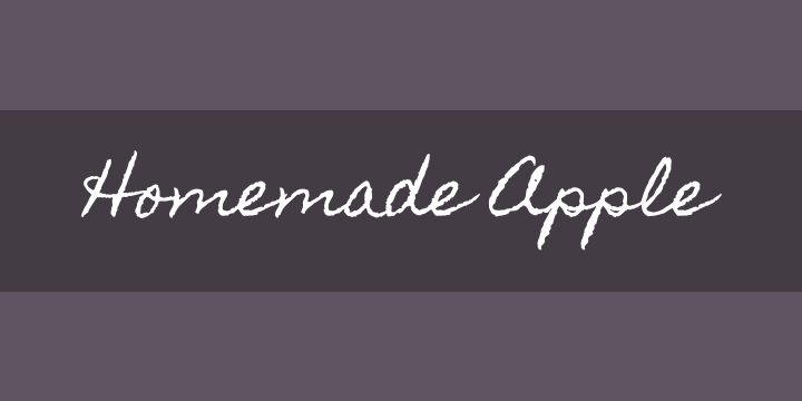 Homemade Apple Font Free By Font Diner Font Squirrel
