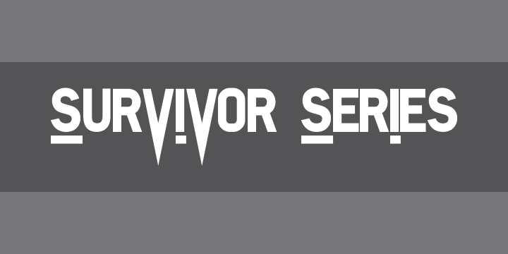Survivor Series Font Zillion