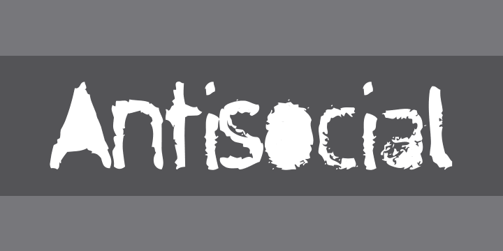 Antisocial | Font Zillion