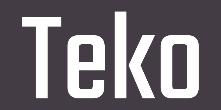 teko font family free download