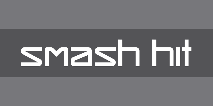 Smash Hit | Font Zillion