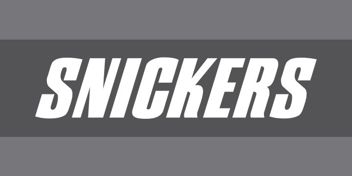 Snickers | Font Zillion
