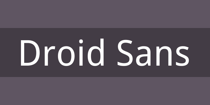 Droid Sans Font Free by Google Android » Font Squirrel