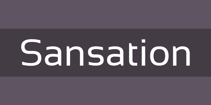 Sansation Font Free by Bernd Montag | Font Squirrel