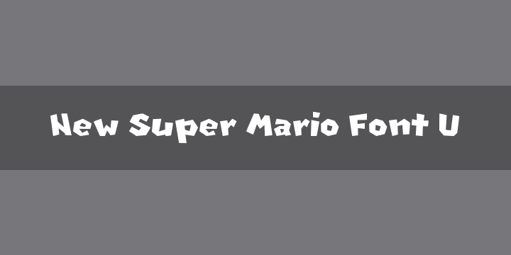 New Super Mario Font U | Font Zillion