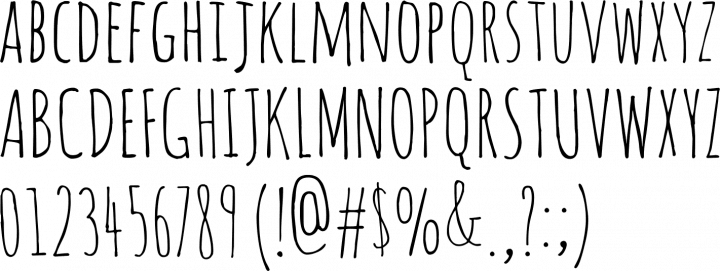 typographie amatic