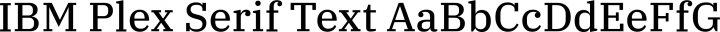 IBM Plex Serif Text free font