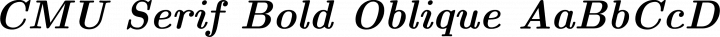 CMU Serif Bold Oblique free font