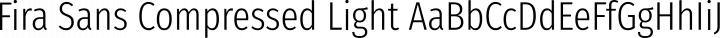 Fira Sans Compressed Light free font