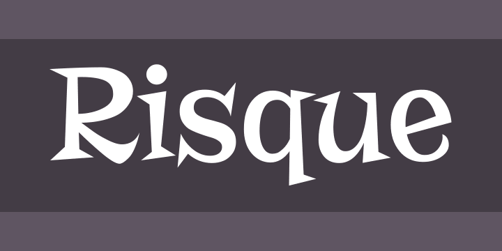Risque Font Free by Astigmatic » Font Squirrel