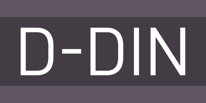 D-DIN by datto » Font