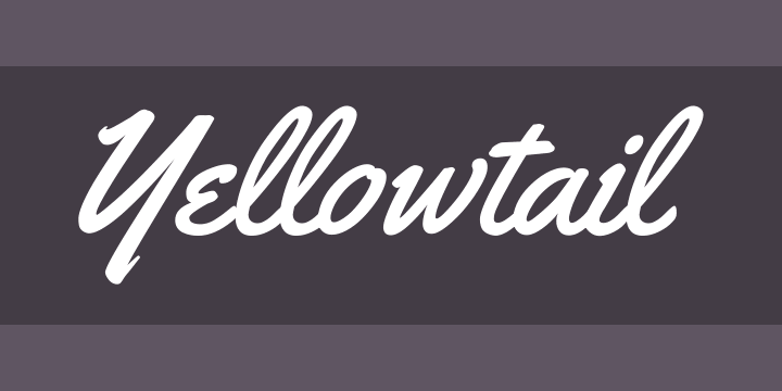 Font Yellowtail