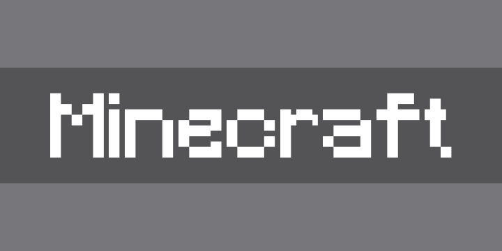 Minecraft by Craftron Gaming Font Download